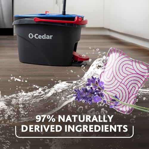 O-Cedar EasyWring RinseClean Spin Mop Bucket with Lavender Refill