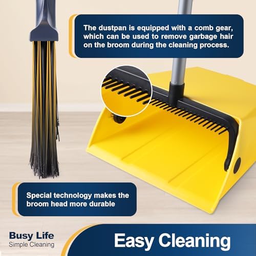 Yocada Commercial Broom and Dustpan Set