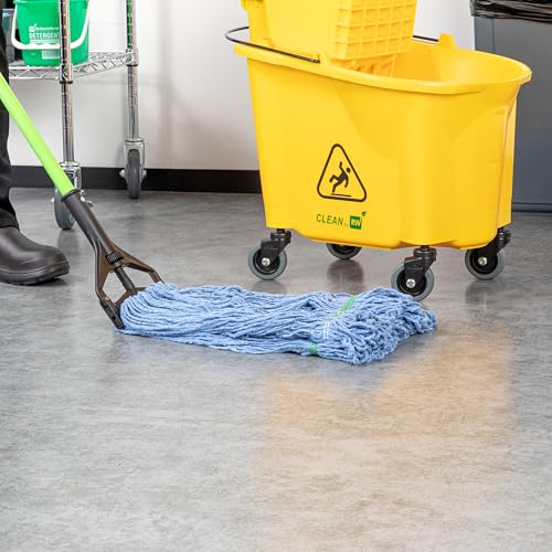 Restaurantware Mop Head Refill 16 Oz Cotton Blend Blue Looped End Machine Washable