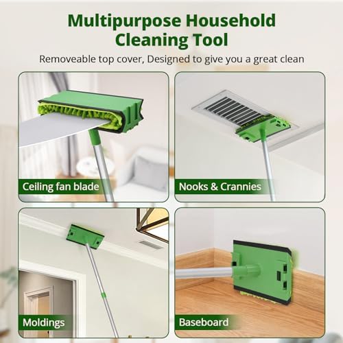 Zavrski Ceiling Fan Cleaner Duster with 6 Ft Extension Pole