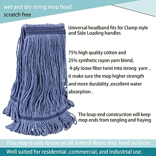 Midoneat Heavy Duty String Mop Set with 3 Heads