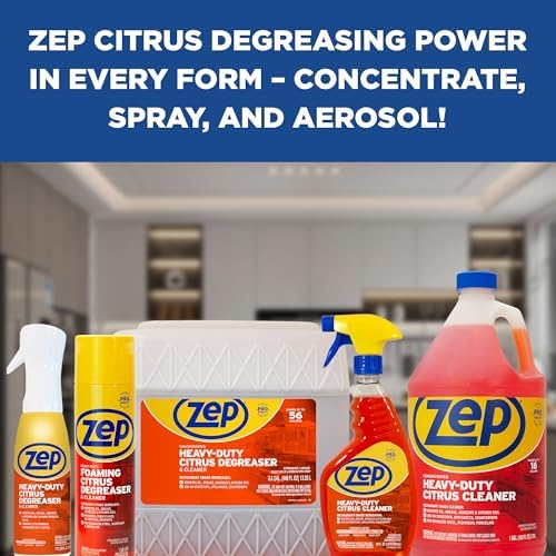 Zep Heavy-Duty Foaming Degreaser 18 Oz Case of 6