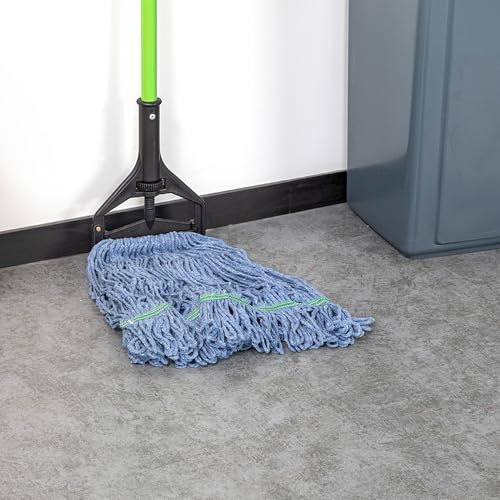 Restaurantware Mop Head Refill 16 Oz Cotton Blend Blue Looped End Machine Washable