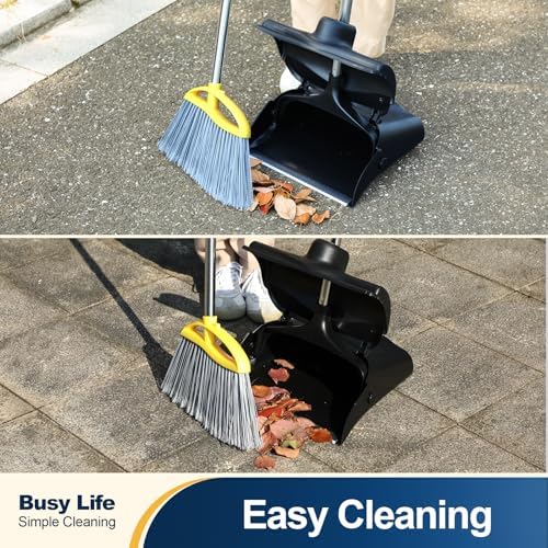 Yocada Wheeled Dustpan with Windproof Cover