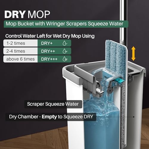 JOYMOOP Mop and Bucket with Wringer Set