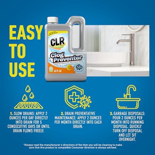 CLR Clog Preventer 80 Ounce Drain Cleaner