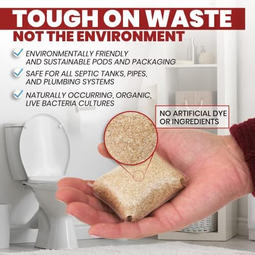 Uncle Todds Septic Treatment Pods - 12 Count One Year Supply