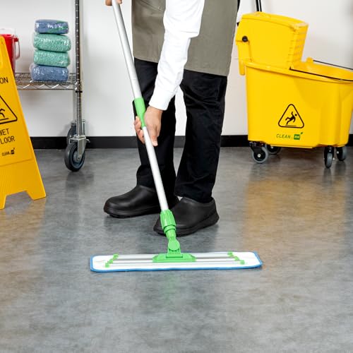 Restaurantware Clean Tek Reusable Mop Pad - Blue Microfiber Heavy-Duty 1969x575 Inches