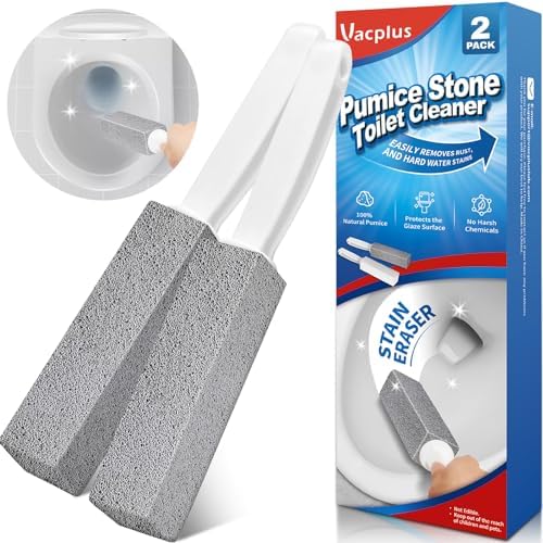 Vacplus Toilet Brush with Pumice Stone 2 Pack