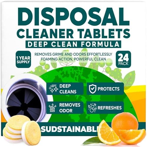 Sudstainables Garbage Disposal Cleaner Tablets 24-Pack - Fresh Odor-Free