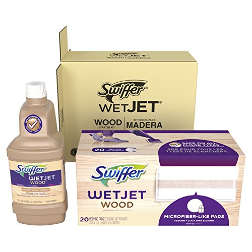 Swiffer WetJet Wood Refill Bundle 1 Solution 20 Pads