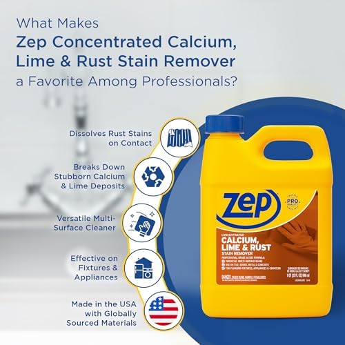 Zep Concentrated Calcium Lime Rust Remover - 32 oz Case of 12