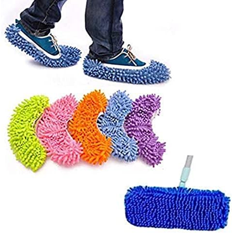 5 Pairs Multi-Function Dust Duster Mop Slippers