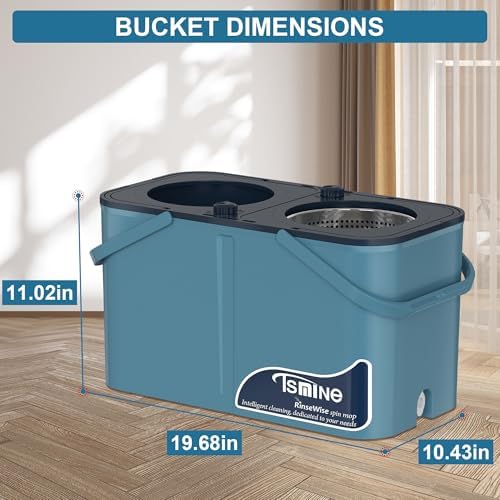 RinseWise Spin Mop and Bucket with 4 Chambers