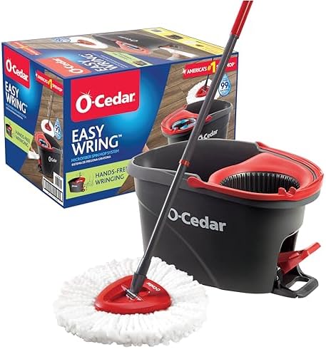 O-Cedar EasyWring Microfiber Spin Mop with Bucket 1