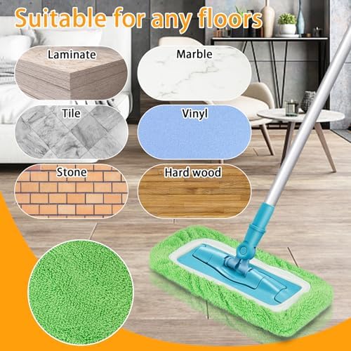 Unoutur Reusable Microfiber Mop Pads for Swiffer Sweeper