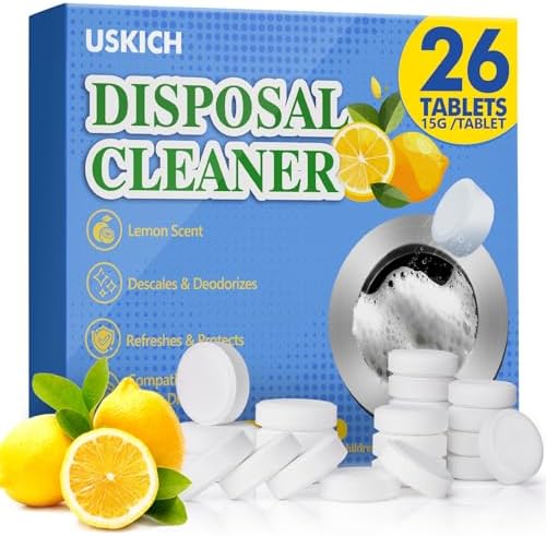 USKICH Garbage Disposal Cleaner Tablets 26Pack