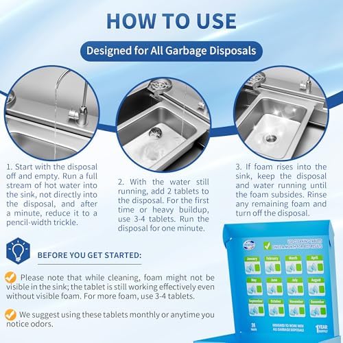 Cleanan Foaming Garbage Disposal Cleaner Tablets - 24 Pack 1