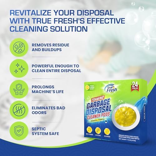 True Fresh Garbage Disposal Cleaner Powder 24-Pack