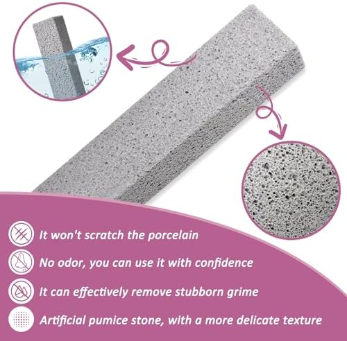 Sankoly 9 Pack Pumice Stones with Handle Cleaning Set