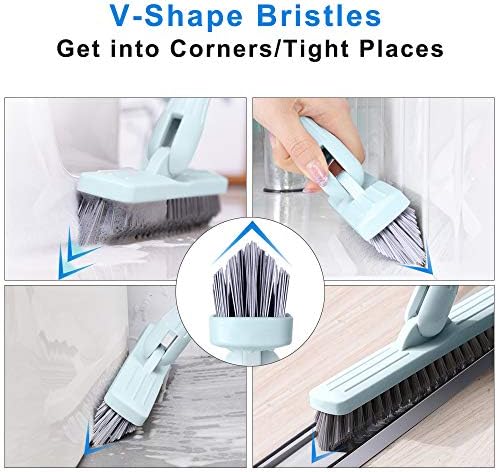Affogato Floor Scrub Brush with Rotatable Head - Light Blue