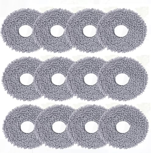 Sgizoku Microfiber Mop Pads for Roborock Q Revo MaxV - 12Pcs Set