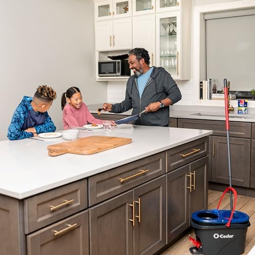 O-Cedar RinseClean Spin Mop Bucket with 2 Extra Heads