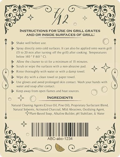 EcoGrill Clean - All-Natural Heavy Duty BBQ Smoker Cleaner