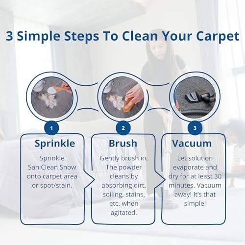 SaniClean Dry Carpet Rug Cleaning Powder
