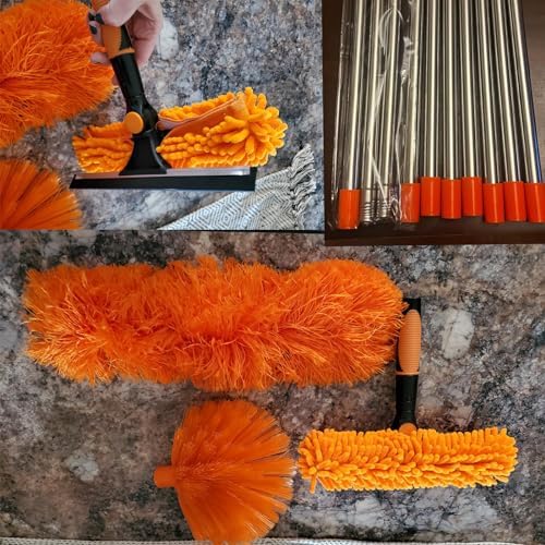Tonmp 20 Ft High Reach Duster Kit with Spliceable Pole