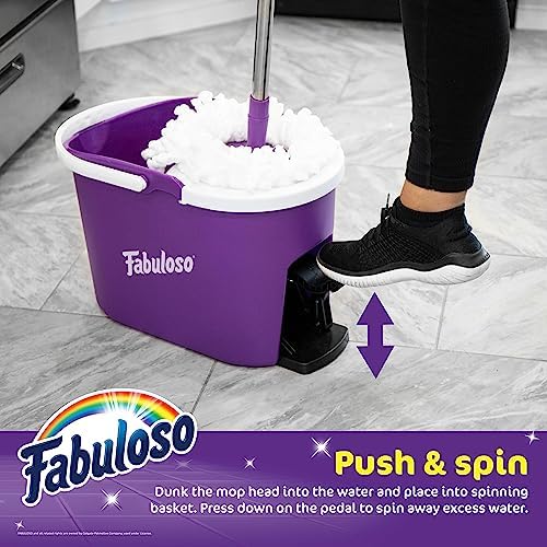 Fabuloso Spin Mop and Bucket Set Purple 1