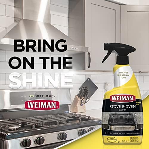 Weiman Heavy Duty Oven Grill Cleaner 2 Pack 24 Oz with Microfiber Towel