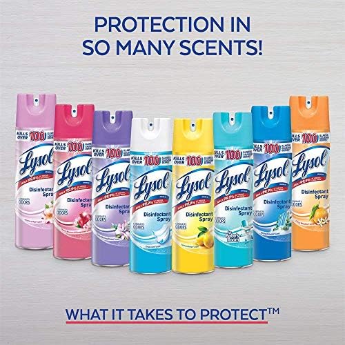 Lysol Disinfectant Spray 76oz 4X19oz Crisp Linen