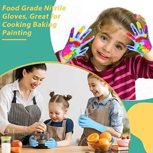 Woanger 200 Pieces Kids Nitrile Gloves X-Small