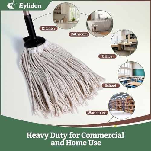 Eyliden Classic Mop with Reusable Cotton Head
