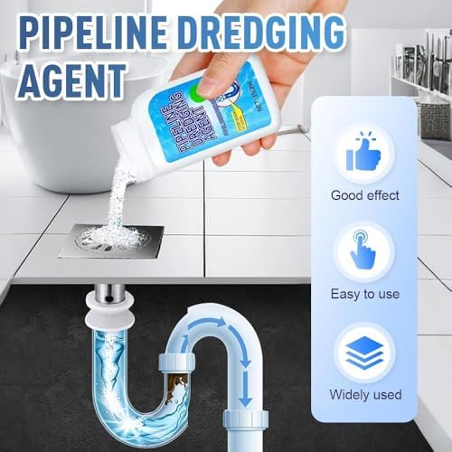 Powerful Pipe Dredging Agent for Kitchen and Bathroom Drains 1PCS