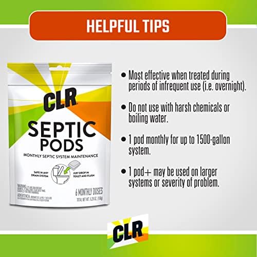 CLR Septic System Treatment Pods - 6 Month Supply 1