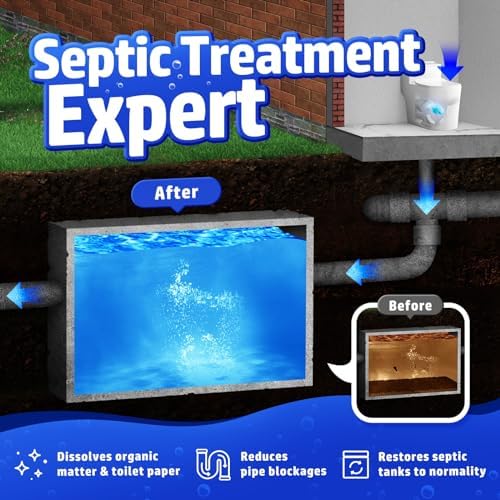 Vacplus Septic Tank Treatment 24 Packs 2-Year Supply