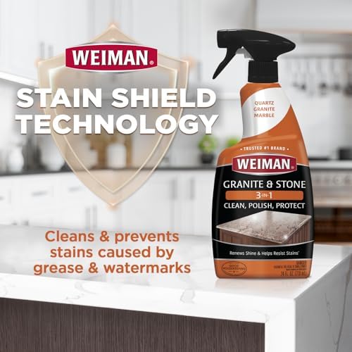 Weiman Granite Cleaner Polish Protect 3 in 1 2 Pack