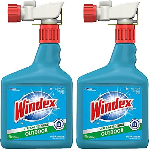 Windex Outdoor Glass Cleaner 32 Fl Oz Pack of 2