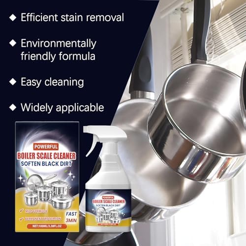 Black Scale Remover for Pot Bottom - Cookware Cleaner Gel 338 Fl Oz