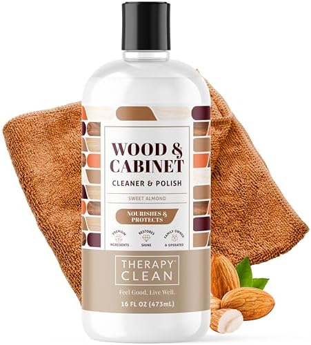 Therapy Wood Polish Bundle with Microfiber Cloth 16 oz