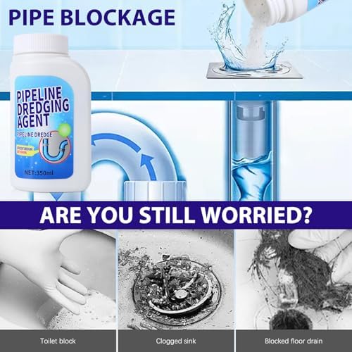TOFEY Powerful Pipe Dredging Agent for Kitchen and Toilet
