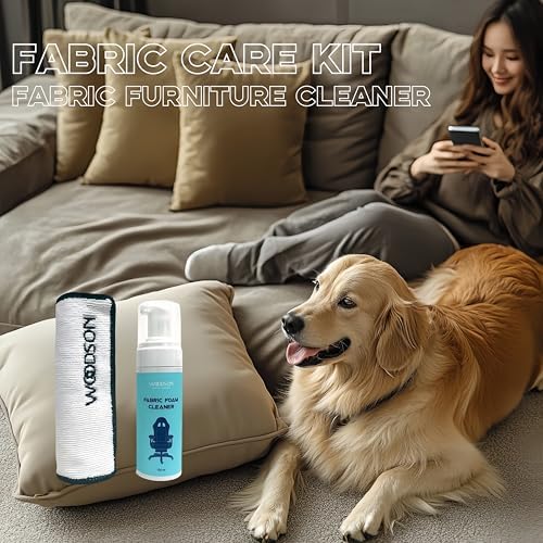 Woodson Fabric Care Kit - Cleaner Microfiber Towels for Sofas Mattresses Upholstery