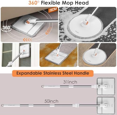 MOPALL Spin Mop and Bucket with Wringer Set