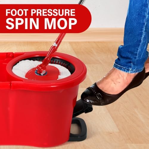 TAKTICK Foot Pressure Spin Mop with 7L Bucket and 3 Refills