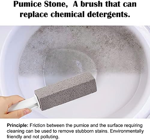 FALAMON 2 Pack Pumice Stone with Handle for Cleaning