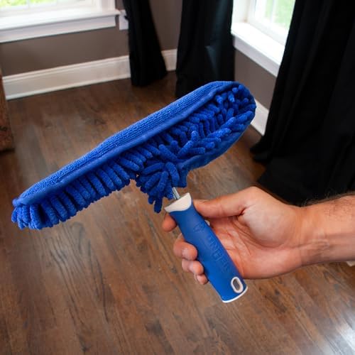 UNGER Ceiling Fan Duster with Microfiber and Washable Sleeve