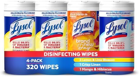 Lysol Disinfecting Wipes 4pk - 80 Count Multi-Surface Bundle