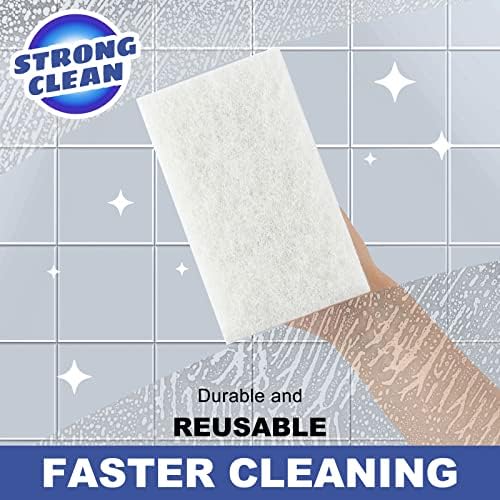 LIOUXUE Handled Bath Scrubber with 3 Replaceable Pads 1